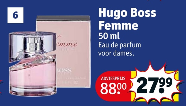 Hugo boss femme 50 ml aanbieding bij Kruidvat