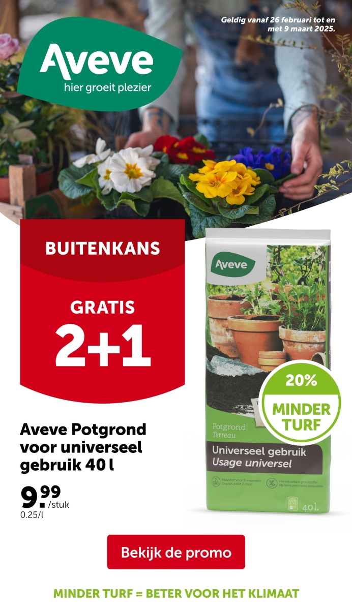 Aveve folder van 26/02/2025 tot 09/03/2025 - Aveve BENL week 9-10 2025