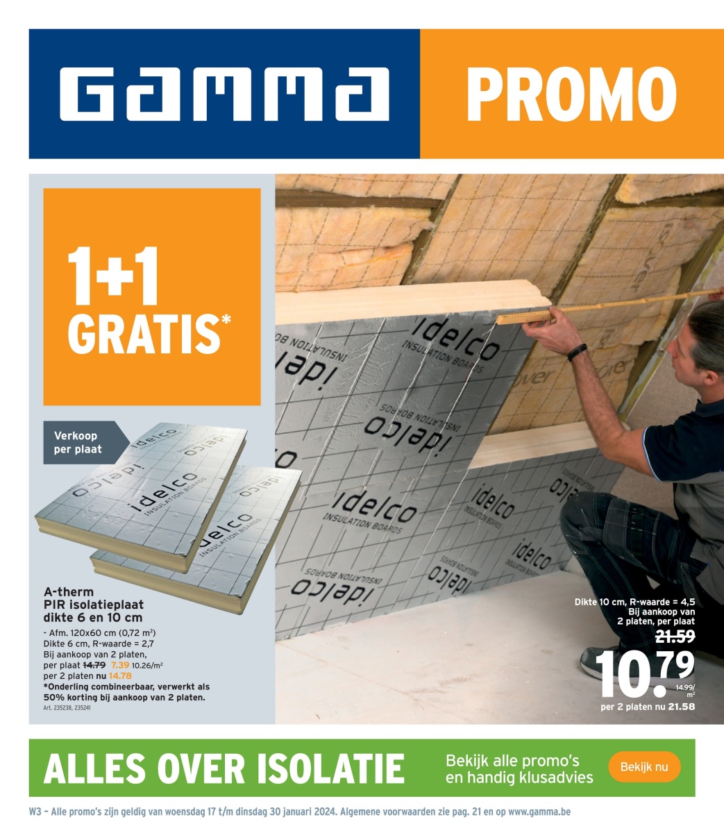 Gamma folder van 17/01/2024 tot 30/01/2024 - GAMMA BE week 3 2024
