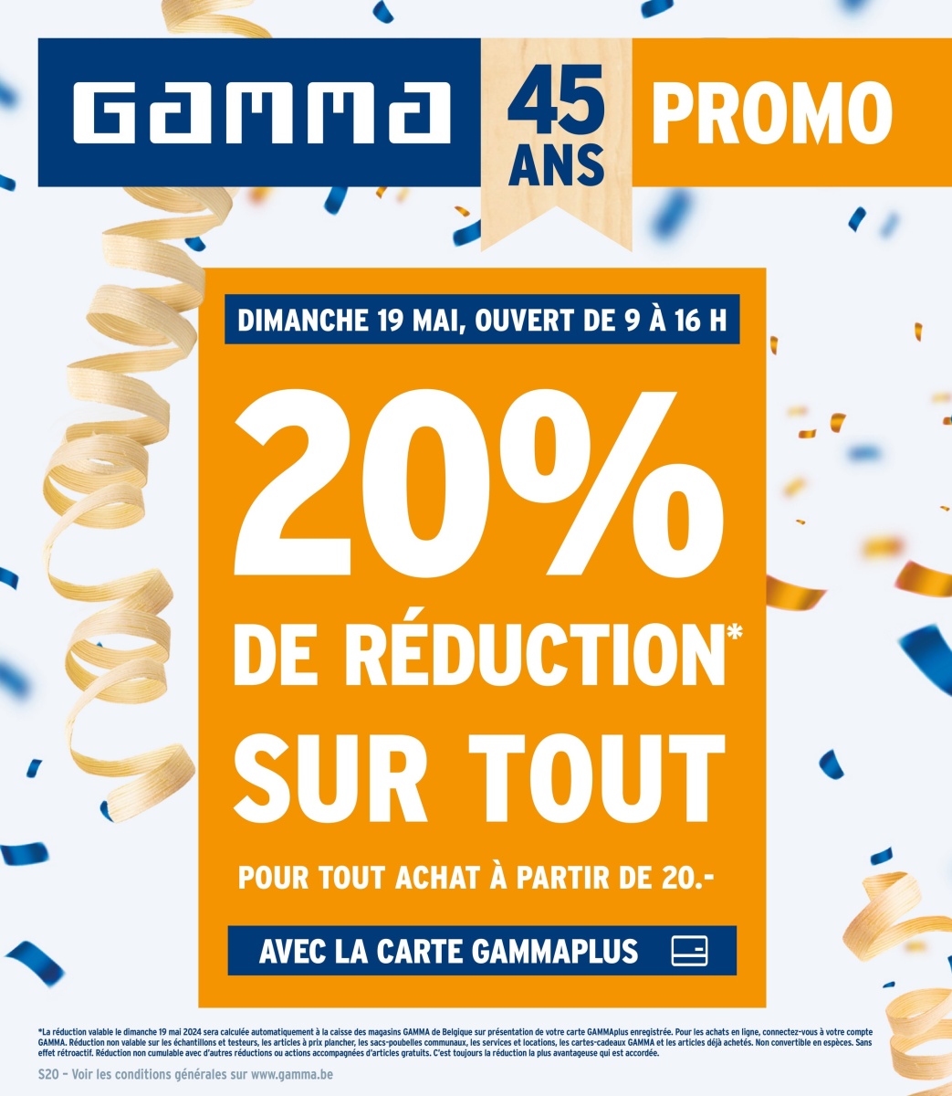 Folder Gamma du 15/05/2024 au 21/05/2024 - GAMMA BEFR week 20 2024