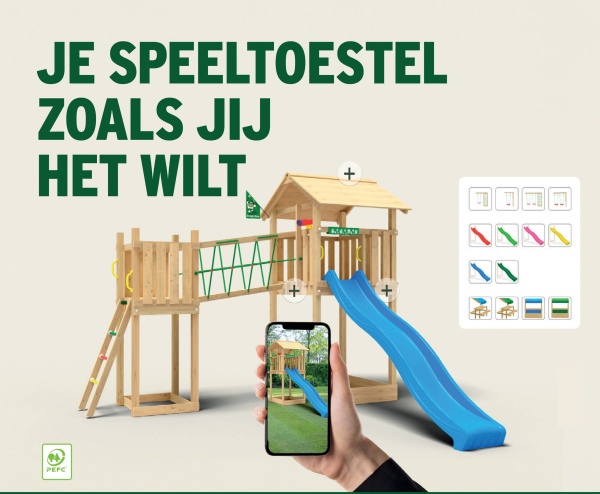 JE SPEELTOESTEL
ZOALS JIJ
HET WILT
+
PEFC
E