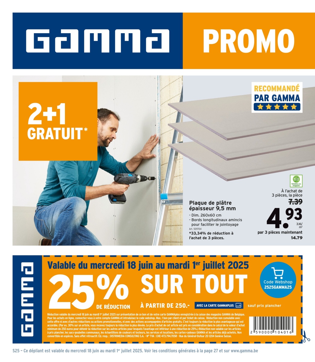 GAMMA BEFR week 25 2025