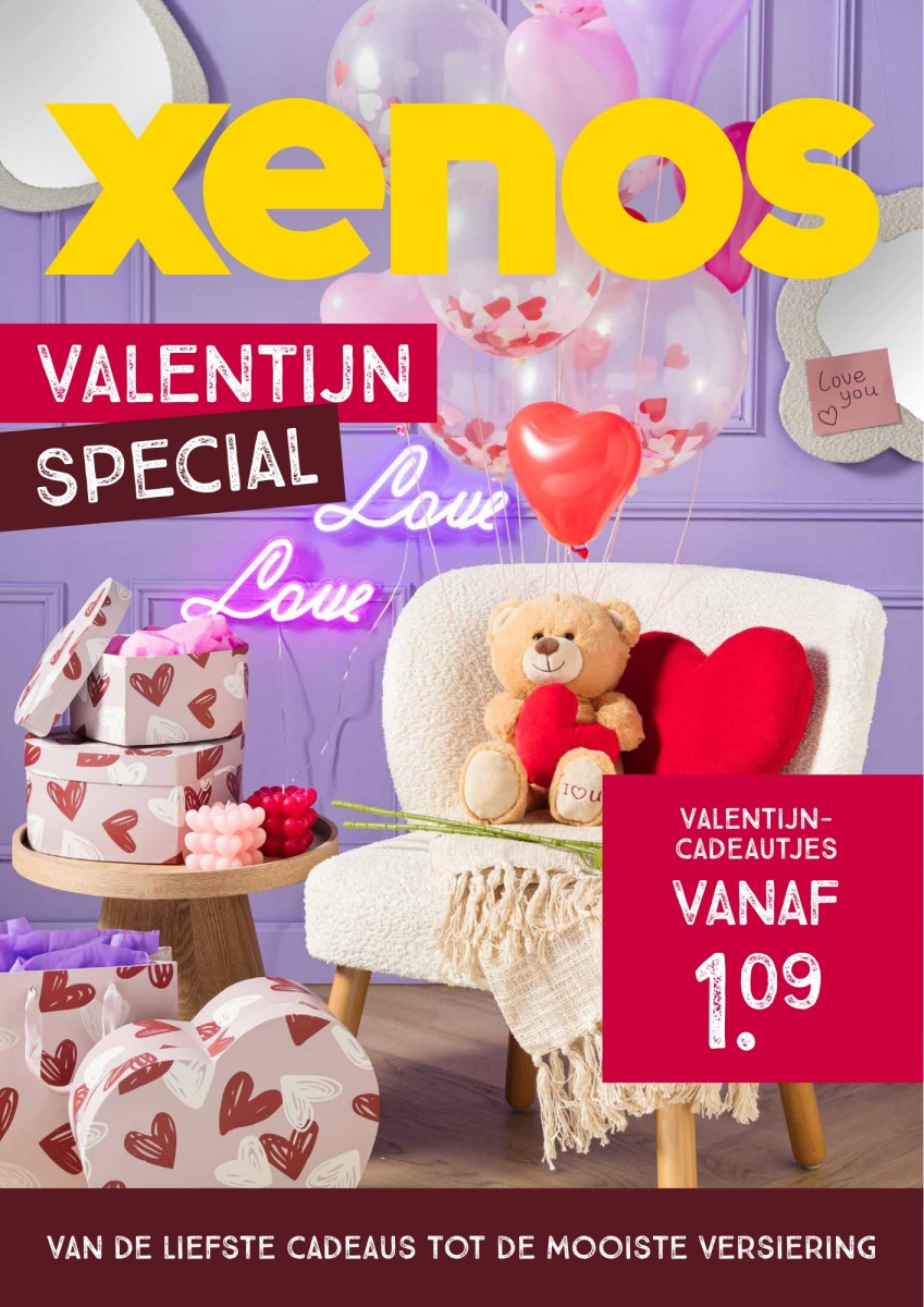Xenos folder van 28/01/2024 tot 14/02/2024 - Xenos BE week 5-7 2024 valentijn special