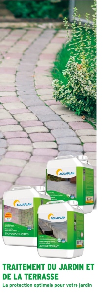 AQUAPLAN
AQUAPLAN
CAQUAPLAN
STOPDEPOTS VERTS
TRAITEMENT DU JARDIN ET
DE LA TERRASSE
La protection optimale pour votre jardin