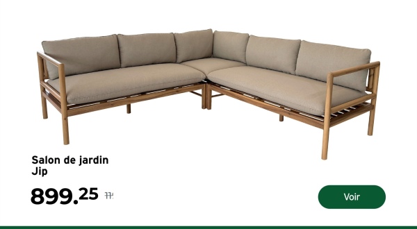 Salon de jardin
Jip
899.25
Voir