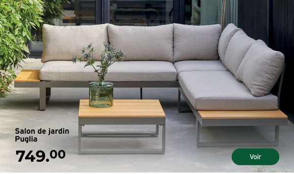 Salon de jardin
Puglia
749.00
Voir