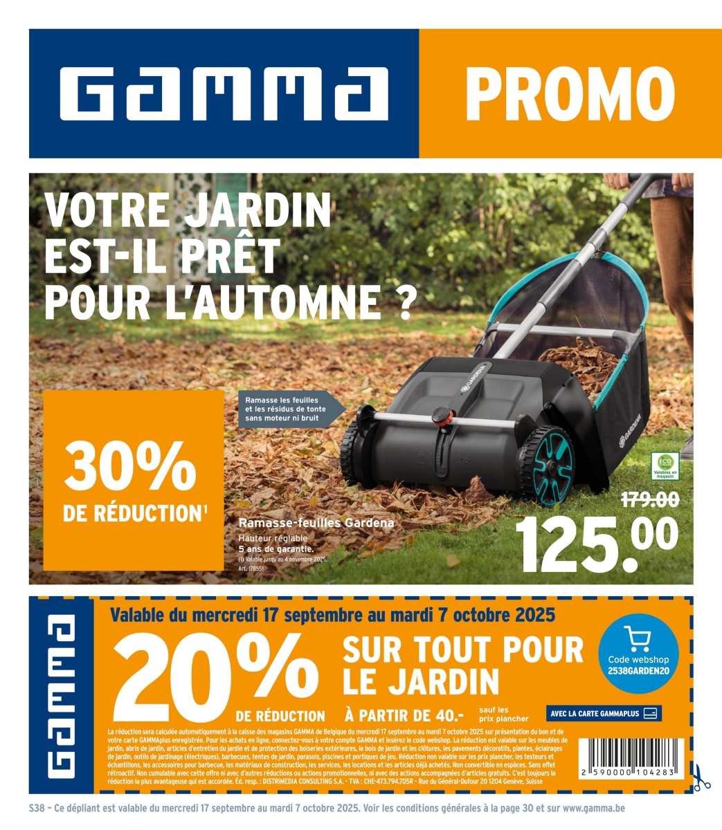 GAMMA BEFR week 38 2025