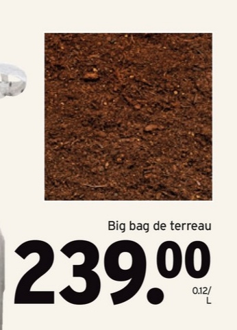 Big bag de terreau
00
239.0⁰⁰