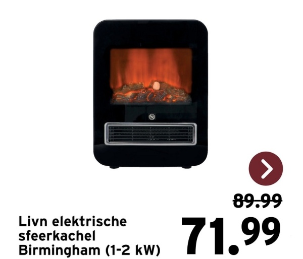 Livn elektrische
sfeerkachel
Birmingham (1-2 kW)
>
89.99
71.99