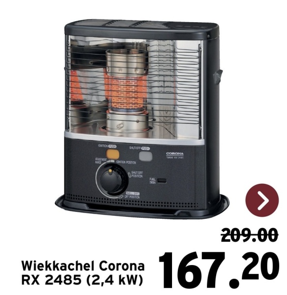ONTONGED
SUTOFF GOD
CORONA
RACE
ONTOR POSITION
SHUT OFF
POSITION
FUEL
ON
OFF POSITION
Wiekkachel Corona
RX 2485 (2,4 kW)
209.00
167.20