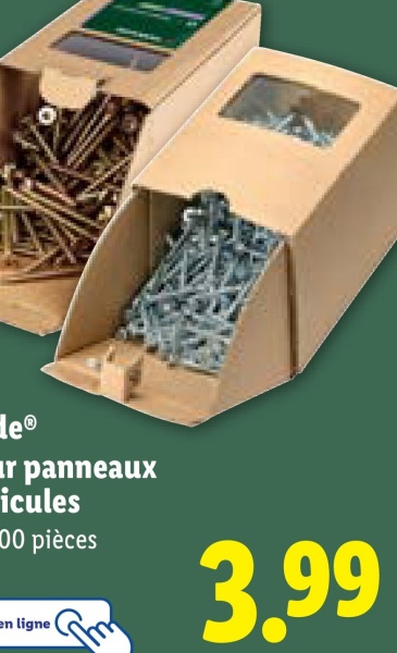 He®
r panneaux
icules
00 pièces
en ligne (
3.99