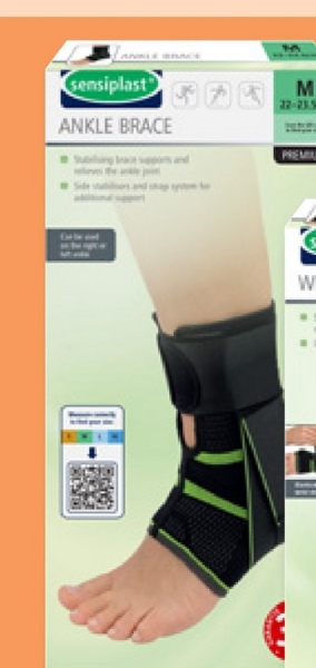 sensiplast
ANKLE BRACE
T
M
32-235
PREMIU
W