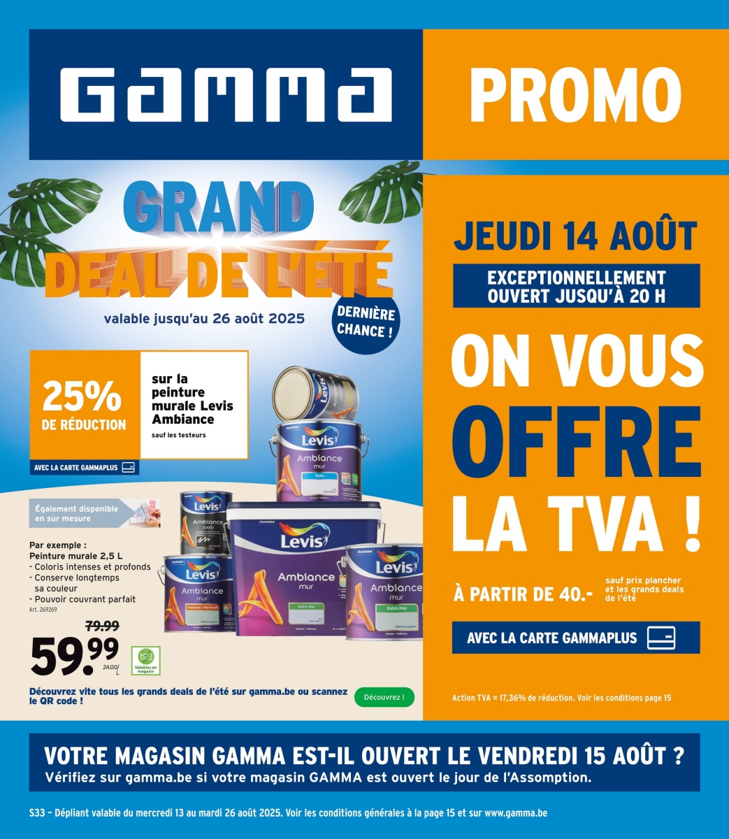 GAMMA BEFR week 33 2025