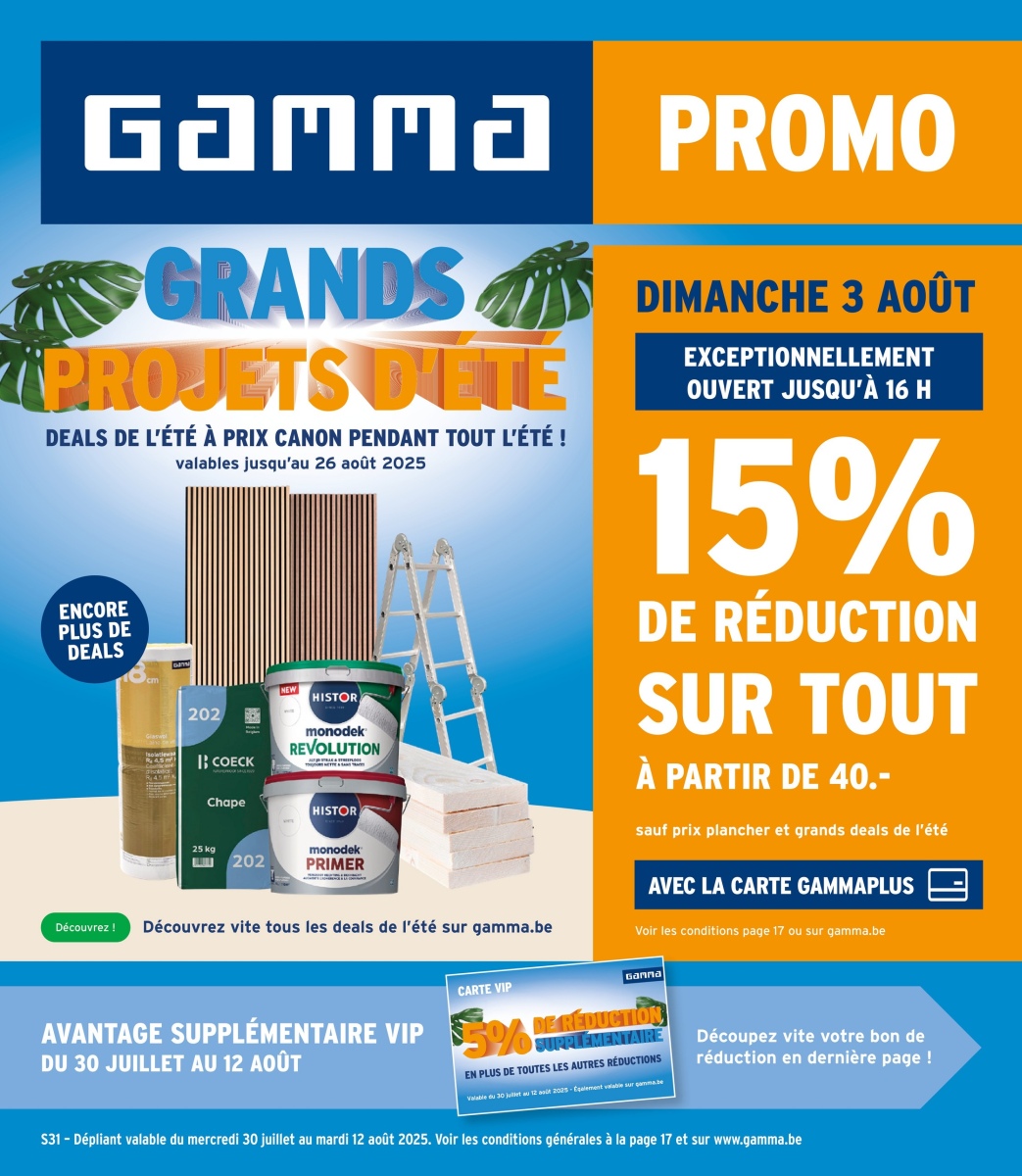 GAMMA BEFR week 31 2025
