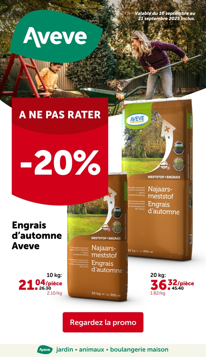 Aveve BEFR week 37-38 2025