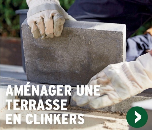 AMÉNAGER UNE
TERRASSE
EN CLINKERS