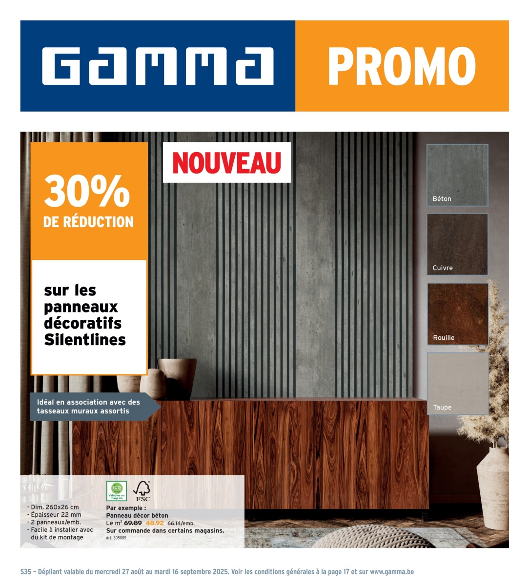 GAMMA BEFR week 35 2025