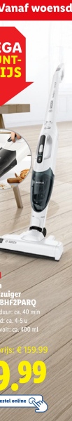 Vanaf woensd
GND
GA
NT-
IJS
zuiger
BHF2PARQ
duur: ca. 40 min
d: ca. 4-5 u
woir: ca 400 ml
rijs: € 159.99
9.99
estel online