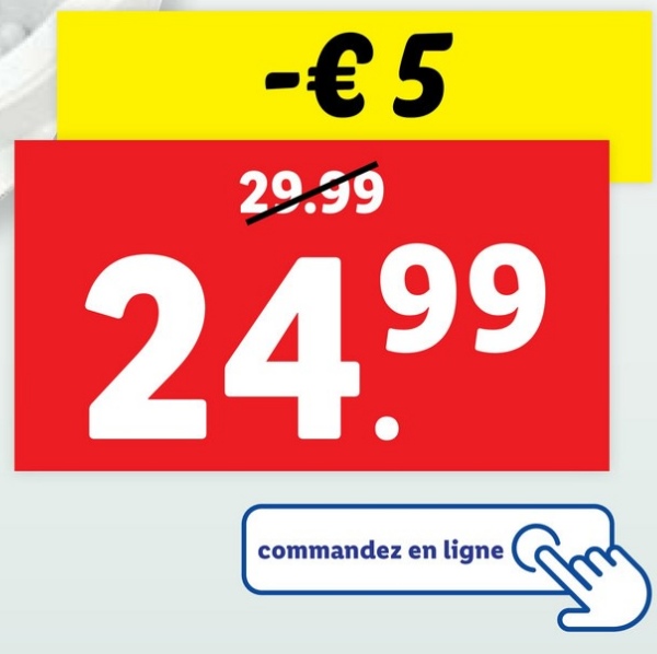 -€5
29.99
24.99
commandez en ligne