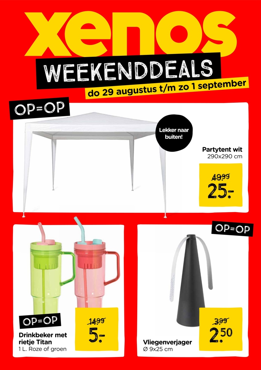 Xenos folder van 29/08/2024 tot 01/09/2024 - Xenos BE week 35 2024 weekenddeals