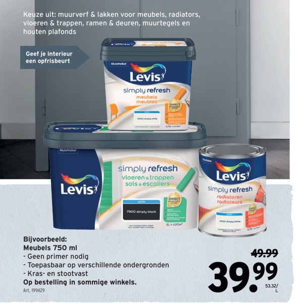 Levis simply refresh meubels