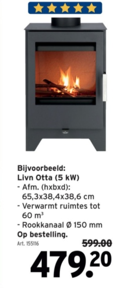 Bijvoorbeeld: Livn Otta (5 kW)