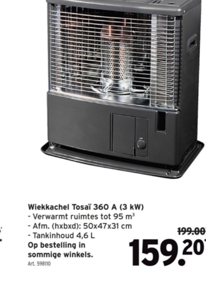 Wiekkachel Tosai 360 A (3 kW)