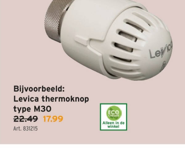 Levica thermoknop type M30