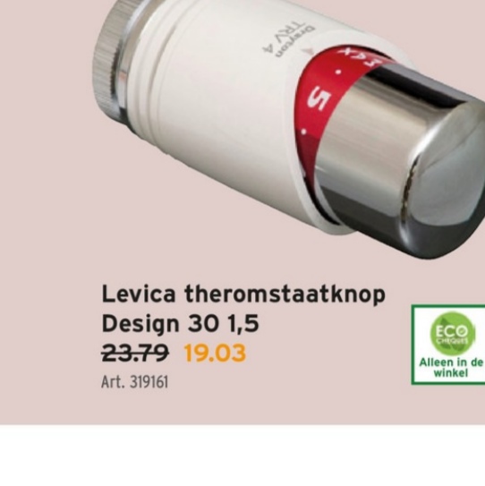 Levica theromstaatknop