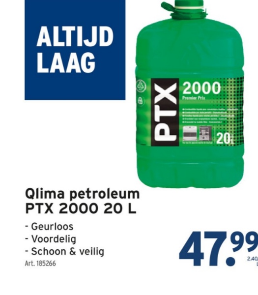 Qlima petroleum PTX 2000 20 L