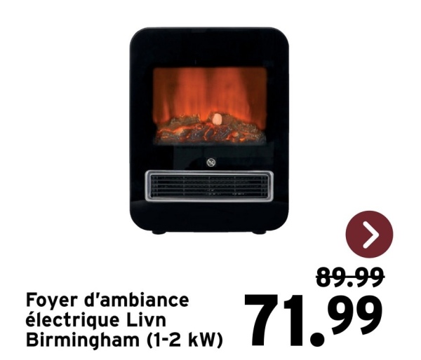Foyer d'ambiance
électrique Livn
Birmingham (1-2 kW)
>
89.99
71.99
