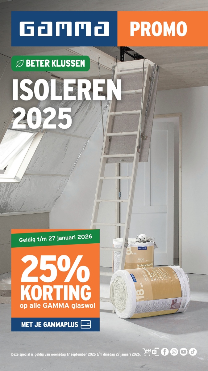GAMMA BE week 38 Isolatie 2025