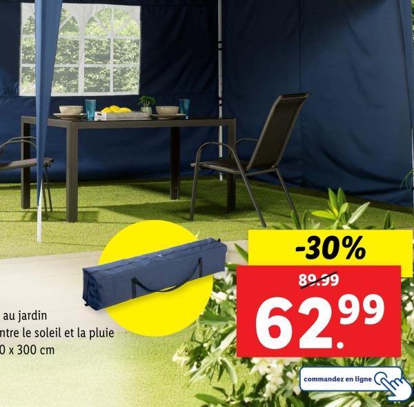 au jardin
ntre le soleil et la pluie
0 x 300 cm
-30%
89.99
6299
commandez en ligne
m