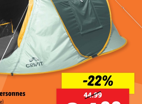ersonnes
e)
CRIVIT
-22%
44.99