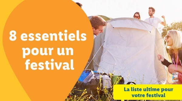 8 essentiels
pour un
festival
La liste ultime pour
votre festival