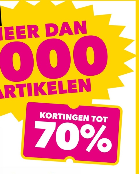 IEER DAN
000
ARTIKELEN
KORTINGEN TOT
70%