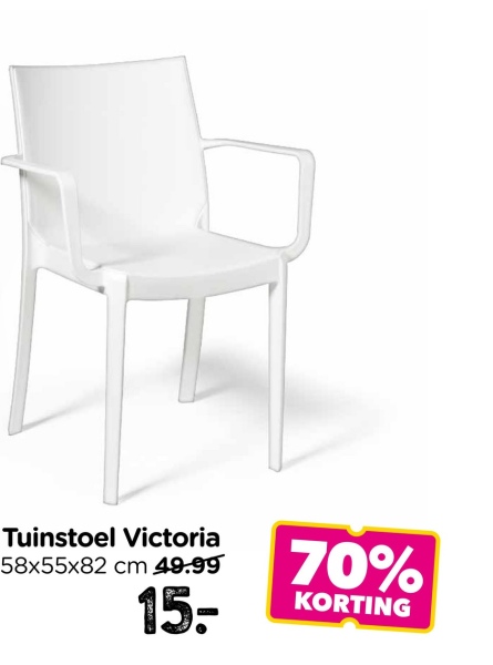 Tuinstoel Victoria
58x55x82 cm 49.99
15:
70%
KORTING