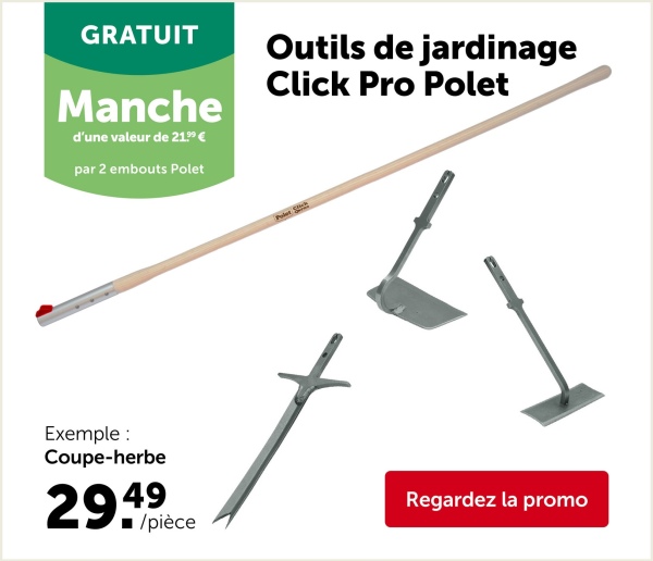 PROMO JARDIN
Valable jusqu'au 1" juin 2025
40%
DE RÉDUCTION
AVEC LA CARTE GAMMAPLUS
ECO
Valables en
magasin
39.99
Carré potager
- Séparateurs pour créer 16 compartiments
- Dim. 100x100x20 cm
Art. 255839
23.99