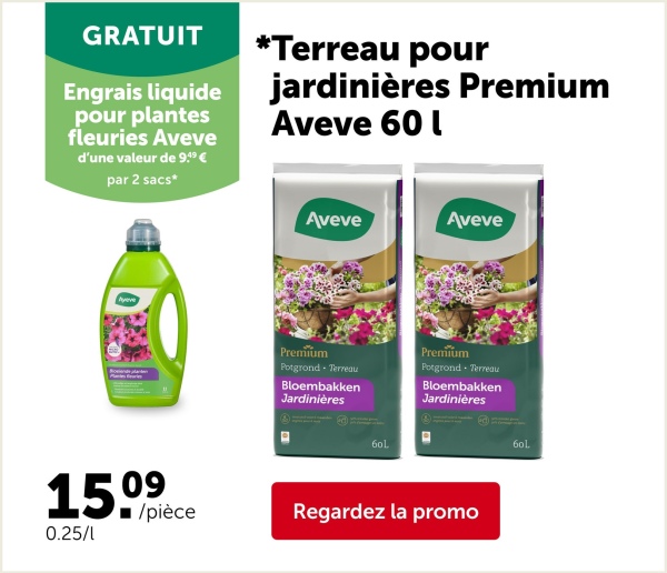 OFFRE VEDETTE
Vu que les offres Vedettes GAMMA bénéficient déjà d'un prix très réduit, elles sont exclues d'autres actions promo
Valable
jusqu'au
18 mai
2025
